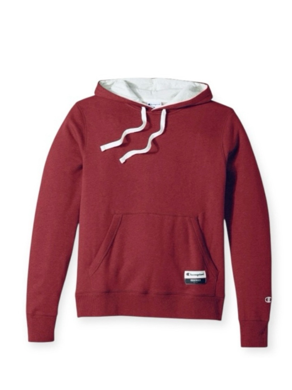 Champion Originals Sueded Fleece Hoodie Carmine Red Heather Men’s Size L